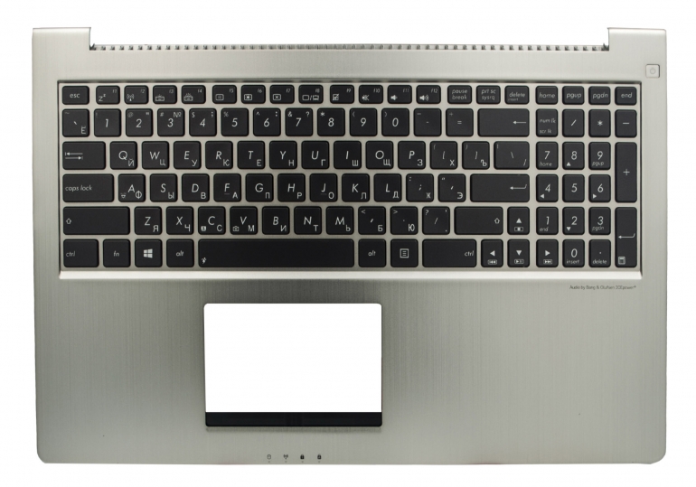 Оригинальная клавиатура Asus UX51V UX51VZ коричневая/металик в корпусе подсветка