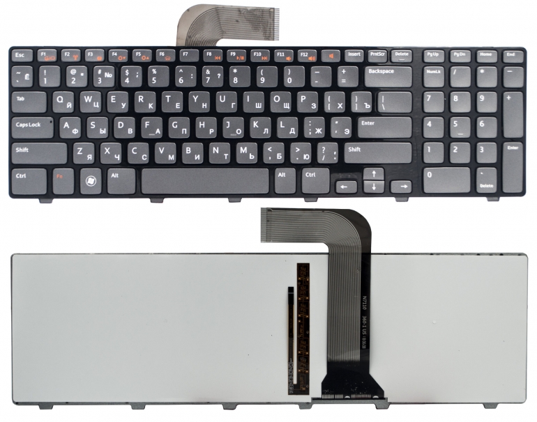 Оригінальна клавіатура Dell Inspiron N7110 N5720 N7720 Vostro 3750 XPS 17 L702X сіра підсвітка