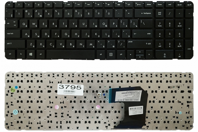 Клавіатура HP Pavilion G7-2000 G7-2100 G7-2200 G7-2300 чорна без рамки Прямий Enter