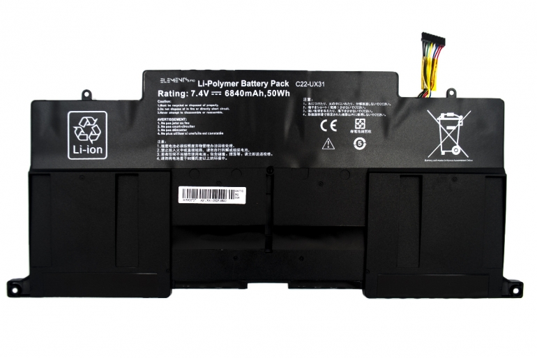 Батарея Elements PRO для Asus UX31 UX31A UX31E 7.4V 6840mAh