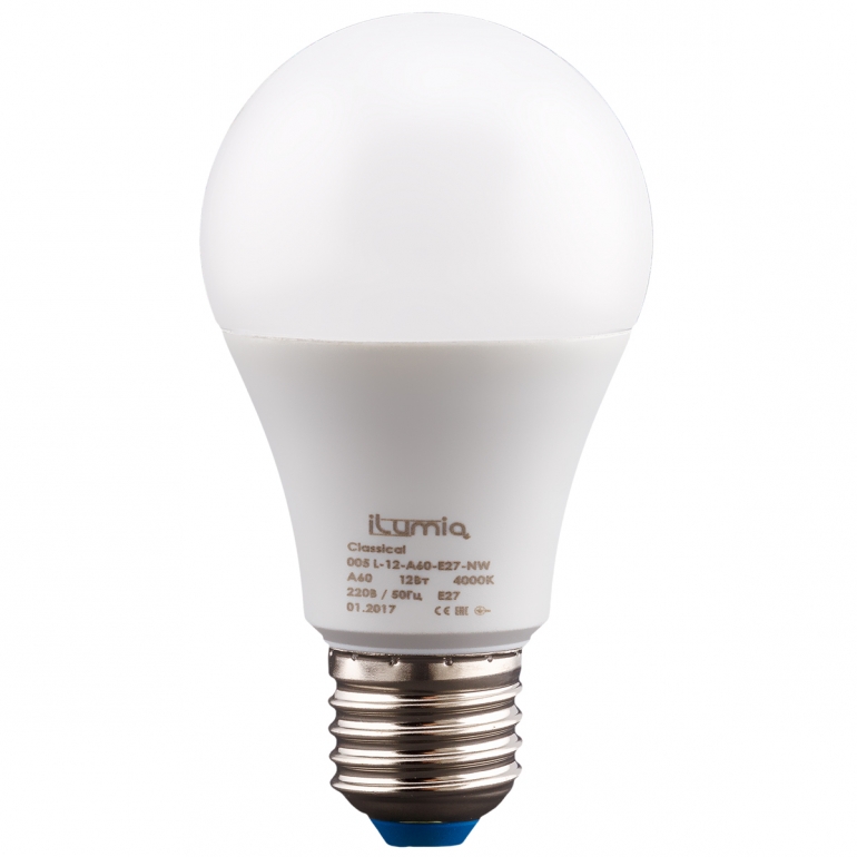 Лампа iLumia L-12-A60-E27-NW 1200Лм, 12Вт, 4000К