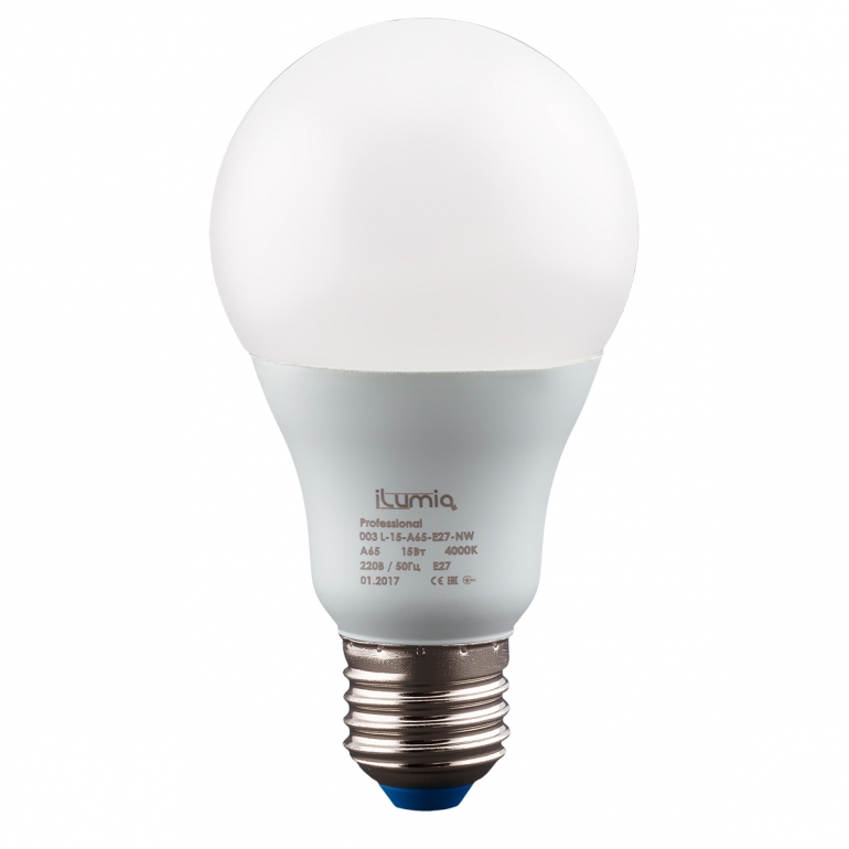 Лампа iLumia L-15-A65-E27-NW 1500Лм, 15Вт, 4000К