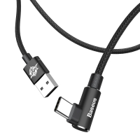 Кабель Baseus MVP Elbow USB 2.0 to Type-C 2A 1M Черный