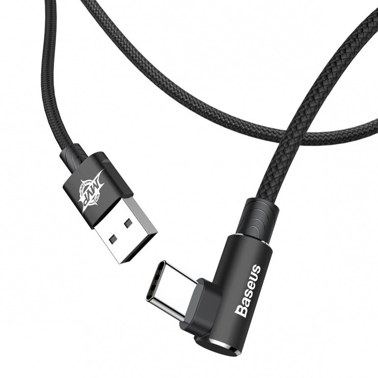Кабель Baseus MVP Elbow USB 2.0 to Type-C 2A 1M Чорний