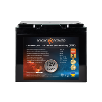 Аккумулятор LogicPower Lifepo4 12V-60Ah (BMS 80A/40A) BYD пластик