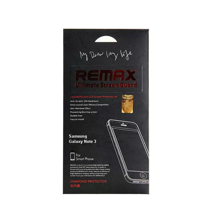 Защитная пленка Remax для Samsung Galaxy Note 3 - бриллиантовая