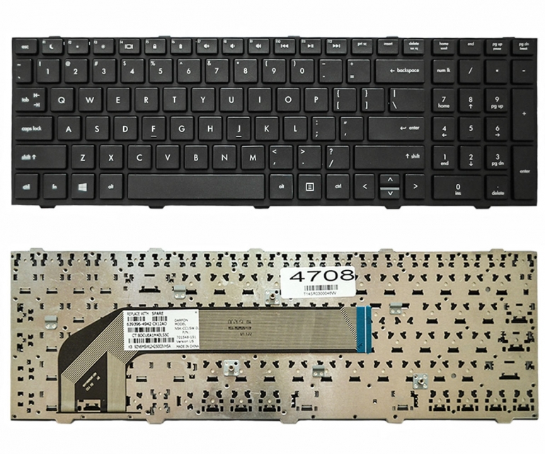 Клавіатура HP ProBook 4540S 4545S чорна US + Наклейки