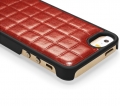 Чехол Xoomz для iPhone 5/5S/5SE PU Grid Brown (back cover)