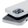 Чехол Baseus Liquid Silica Gel Magnetic + защитное стекло для iPhone 12 Pro Max Белый
