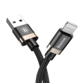 Кабель Baseus Golden Belt USB 2.0 to Lightning 2A 1M Черный/Золотой