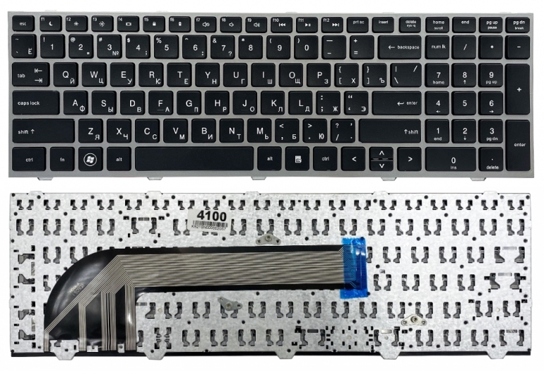 Клавиатура HP ProBook 4540S 4545S черная/серая