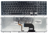 Оригинальная клавиатура Sony SVE15 SVE17 черный/графит подсветка
