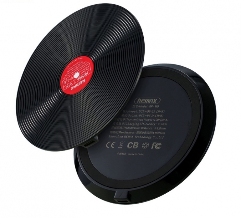 Бездротовий зарядний пристрій Remax Vinyl Чорний