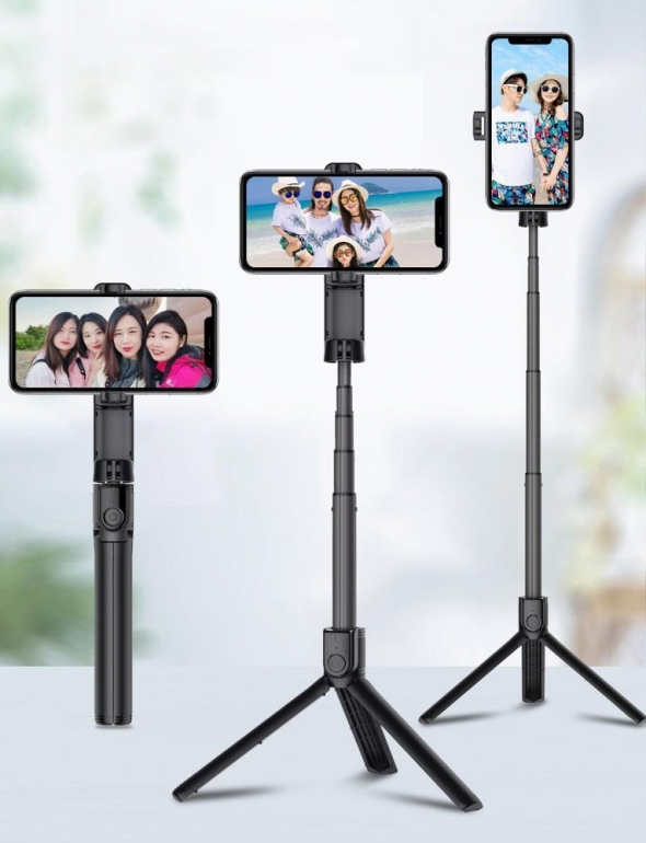 Монопод Remax Xii XT-P018 Bluetooth Tripod Черный