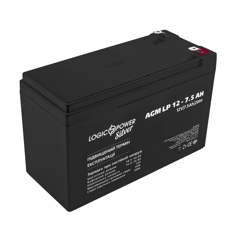 Аккумулятор LogicPower AGM LP 12-7.5 AH SILVER