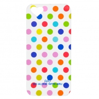 Чехол ARU для iPhone 5/5S/5SE Cutie Dots White/Mix Color
