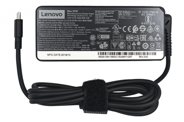 Оригинальный блок питания Lenovo USB Type-C 65W