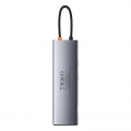 USB Hub Baseus Metal Gleam Series 11-in-1 Multifunctional Type-C Cерый