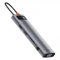 USB Hub Baseus Metal Gleam Series 11-in-1 Multifunctional Type-C Cерый