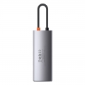 USB Hub Baseus Metal Gleam Series 6-in-1 Multifunctional Type-C Cерый