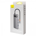 USB Hub Baseus Metal Gleam Series 6-in-1 Multifunctional Type-C Cерый