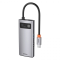 USB Hub Baseus Metal Gleam Series 4-in-1 Multifunctional Type-C Сірий