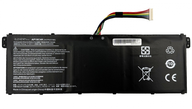 Батарея Elements PRO для Acer Aspire 5 A515-43 A515-44 A515-54G Spin SP314-54G 11.55V 4350mAh