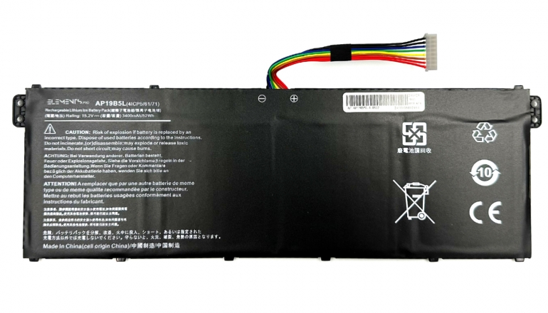 Батарея Elements PRO для Acer Aspire 5 A515-56 A515-55 A515-43 Vero AV15-51 Swift 3 SF314-42 TravelMate P2 P215-52 15.2V 3400mAh