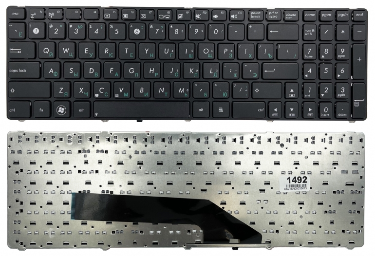 Клавіатура Asus K50 K60 N50 G70 P50IJ X5DIJ чорна з рамкою