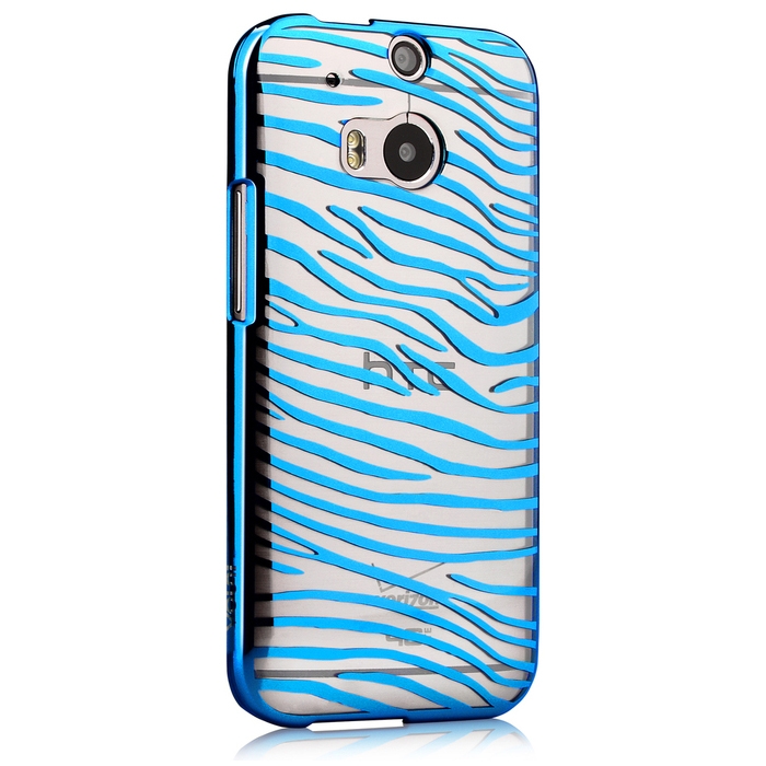Чехол Vouni для HTC One M8 Glimmer Zebra Blue