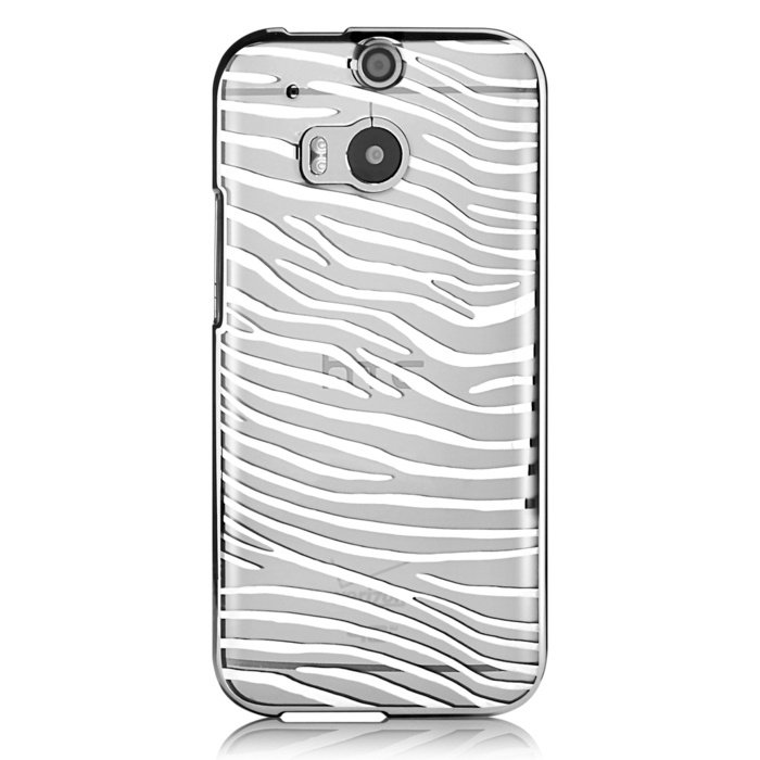 Чехол Vouni для HTC One M8 Glimmer Zebra Silver