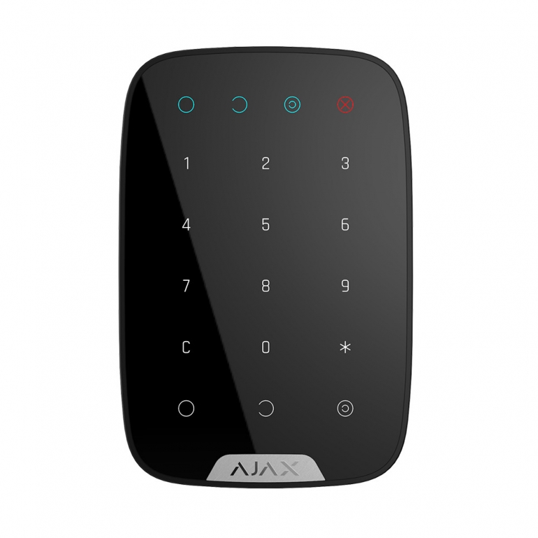 Беспроводная сенсорная клавиатура Ajax KeyPad Черный
