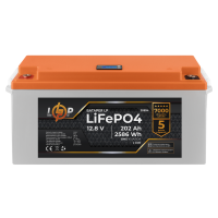 Аккумулятор LogicPower Lifepo4 для ИБП LCD 12V (12,8V) - 202 Ah (2586Wh) (BMS 100A/50A) пластик