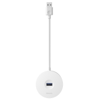 USB Hub Baseus Round Box USB3.0 to USB3.0*1 + USB2.0*3 Белый