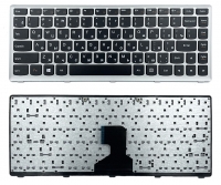 Клавиатура для ноутбука Lenovo Ideapad Z400 черная/серая