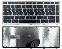 Клавиатура для ноутбука Lenovo Ideapad U310 черная/серая