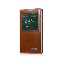 Чехол Xoomz для Samsung Galaxy Note 3 Original Oil Wax Leather Brown (side-open)