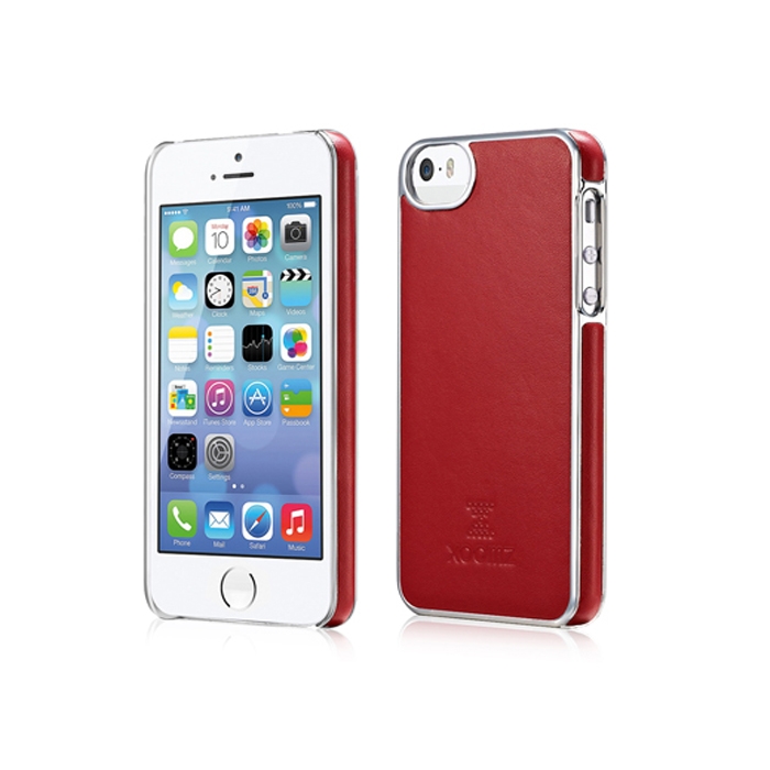 Чехол Xoomz для iPhone 5/5S/5SE Luxury Electroplating Red (back cover)