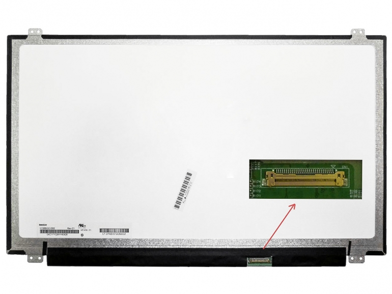 Дисплей 15.6" ChiMei Innolux N156BGA-EA2 (Slim LED,1366*768,30pin,Right,Matte,eDP)