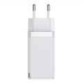 Мережевий зарядний пристрій Baseus GaN2 Pro Quick 3 порта, USB 65W + Type-C Білий