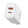 Сетевое зарядное устройство Baseus Compact Quick Charger USB+Type-C 20W Белый