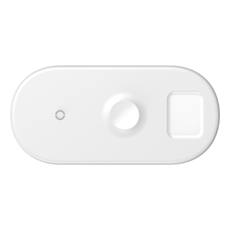 Беспроводное зарядное устройство Baseus Smart 18W 3 in 1 Белый