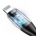 Кабель Baseus Horizontal USB 2.0 to Lightning 2.4A 1M Черный