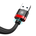 Кабель Baseus Golden Belt USB 2.0 to Lightning 1.5M Черный/Красный