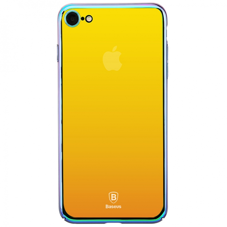 Чехол Baseus для iPhone SE 2020/8/7 Glass Stream Gold