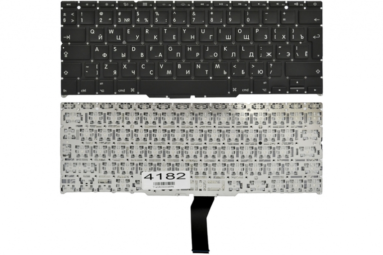 Клавиатура Apple MacBook Air 11" A1370 A1465 MC505 MC506 черная без рамки Г-образный Enter