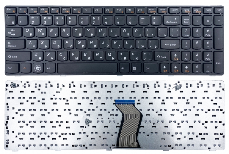 Клавіатура Lenovo IdeaPad B570 B580 B590 B575 G570 V570 Z560 Z565 Z570 V580 G770 чорна