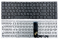 Клавиатура для ноутбука Lenovo IdeaPad 320-15IAP 320-15ABR 320-15AST 320-15ISK 330-15IKB 330-15ICH 320-17ISK 720-15IKB серая без рамки