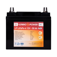 Аккумулятор для автомобиля литиевый LogicPower Lifepo4 12V-50Ah (+ слева, прямая полярность) пластик