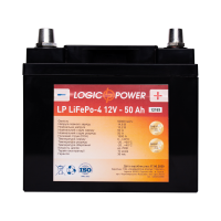 Аккумулятор для автомобиля литиевый LogicPower Lifepo4 12V-50Ah (+ справа, обратная полярность) пластик